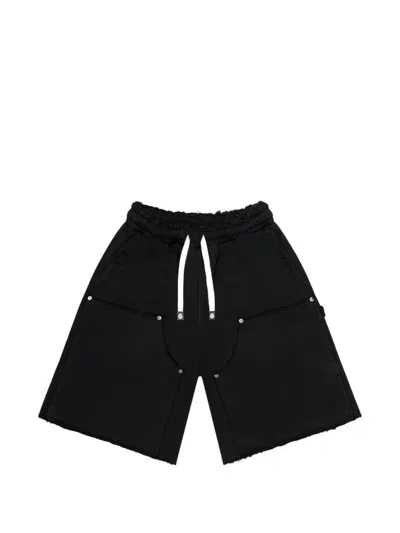 Godspeed Distressed Carpenter Shorts In Black
