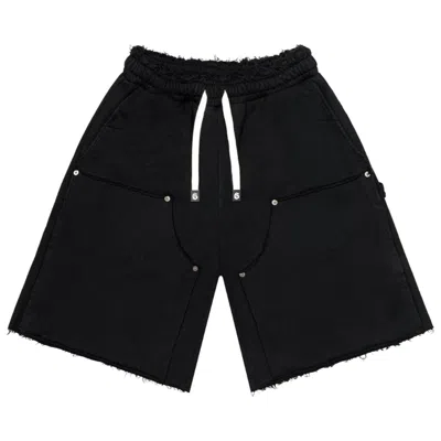 Pre-owned Godspeed Distressed Carpenter Shorts 'flat Black' | Men's Size L