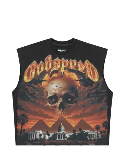 Godspeed Echoes Empire Graphic-print T-shirt In Black