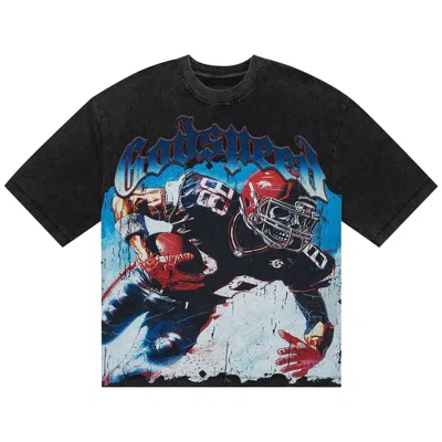 Pre-owned Godspeed Endzone T-shirt 'black Wash' | Men's Size Xl