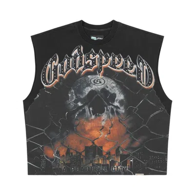 Pre-owned Godspeed Fences Sleeveless T-shirt 'black' | Men's Size Xxl