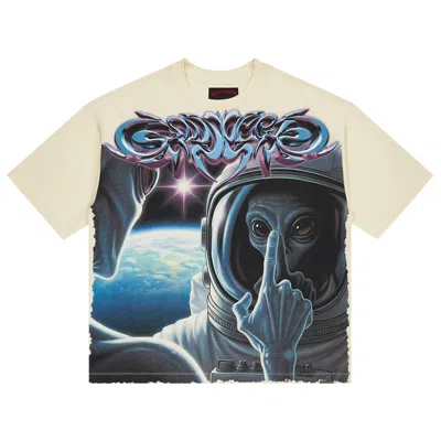 Pre-owned Godspeed First Contact 2 T-shirt 'bone' | Cream | Men's Size Xs In White