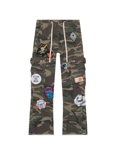 Godspeed Flared Cargo Trousers In Black