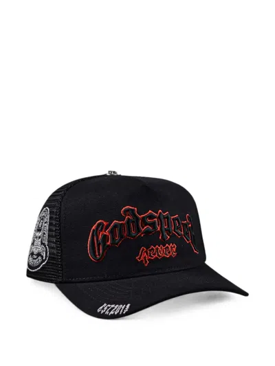 Godspeed Forever Mesh-panel Trucker Hat In Black