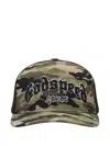 Godspeed Forever Trucker Camouflage-print Baseball Cap In Gray