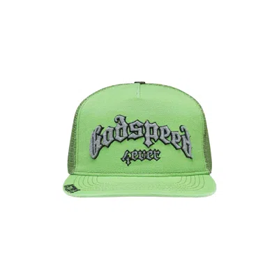 Pre-owned Godspeed Forever Trucker Hat 'lime Washed' | Green | Men's Size Onesize