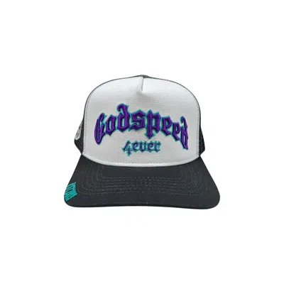 Pre-owned Godspeed Forever Trucker Hat 'white/black/purple' | Men's Size Onesize