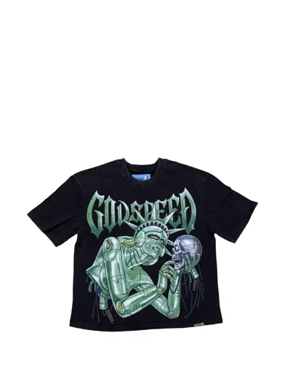 Godspeed Freedoms Protocols Graphic-print T-shirt In Black