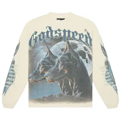 Pre-owned Godspeed F.t.d Long-sleeve T-shirt 'bone' | Cream | Men's Size M In White