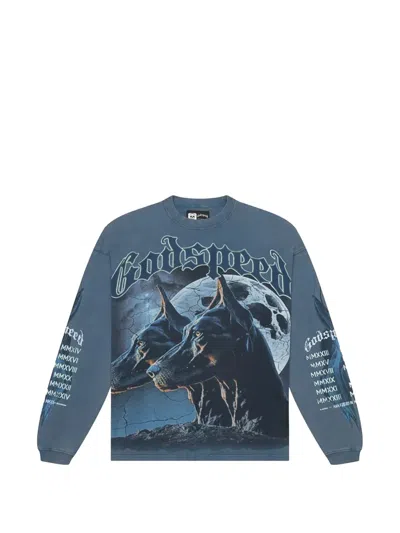 Godspeed F.t.d. Long-sleeves Sweatshirt In Blue