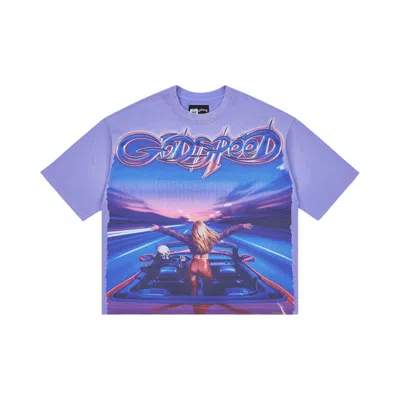 Pre-owned Godspeed Fun T-shirt 'purple Wash' | Men's Size S