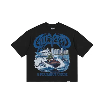 Pre-owned Godspeed Gmyc Wave Runner T-shirt 'black' | Men's Size S