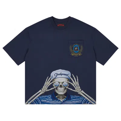 Pre-owned Godspeed Golf Days Pocket Tee 'navy' | Blue | Men's Size L