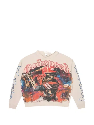 Godspeed Grand Slam Graphic-print Hoodie In Neutral
