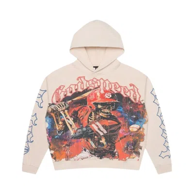 Pre-owned Godspeed Grand Slam Hoodie 'bone' | Cream | Men's Size Xl In White