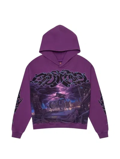 Godspeed Graphic Hoodie In Purple