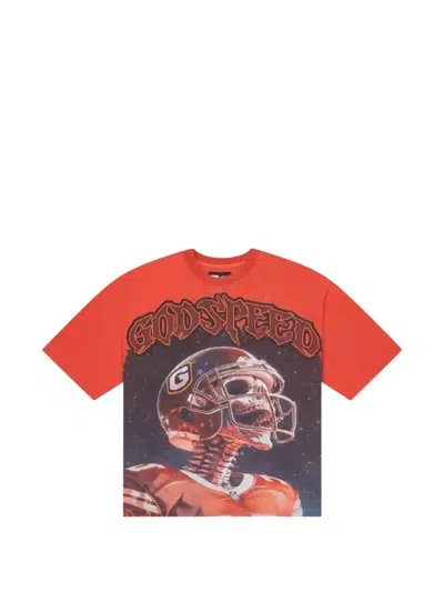 Godspeed Graphic-print T-shirt In Orange
