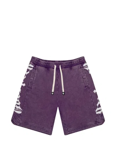Godspeed Graphic Shorts In Purple