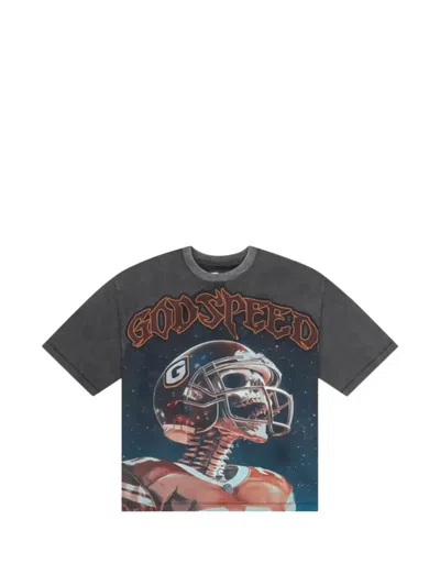 Godspeed T-shirt Mit Grafischem Print In Gray