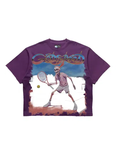 Godspeed Graphic T-shirt In Purple