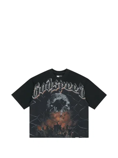 Godspeed Graphic-print Boxy T-shirt In Black