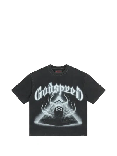 Godspeed Graphic-print Cotton T-shirt In Black