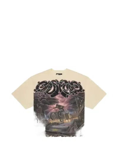 Godspeed Graphic-print Distressed T-shirt In Neutrals