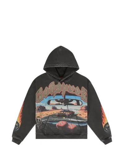 Godspeed Graphic-print On The Run Hoodie In Multi