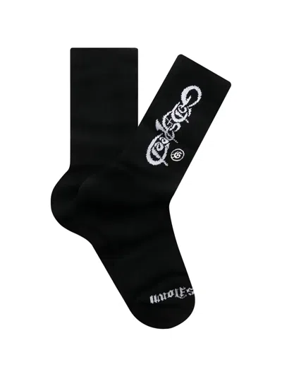 Godspeed Graphic-print Socks In Black