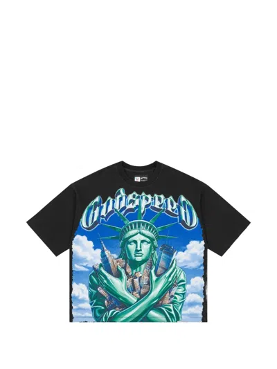 Godspeed Graphic-print T-shirt In Black