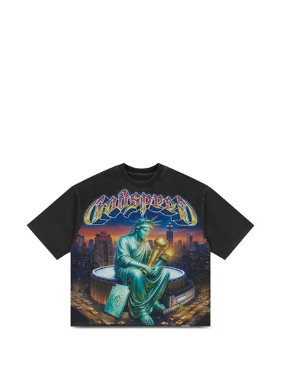 Godspeed Graphic-print T-shirt In Black