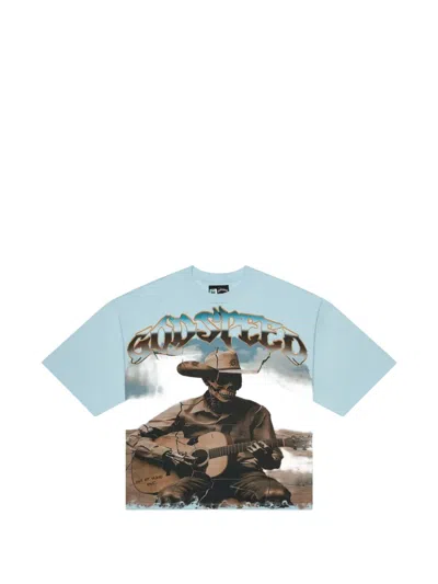 Godspeed Graphic-print T-shirt In Blue