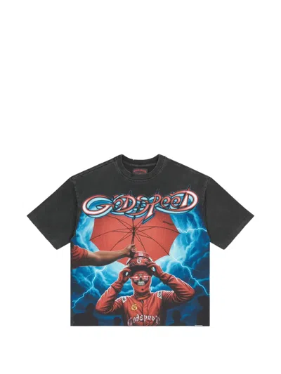 Godspeed Graphic-print T-shirt In Blue