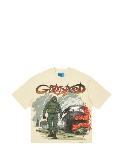 Godspeed Graphic-print T-shirt In Neutral