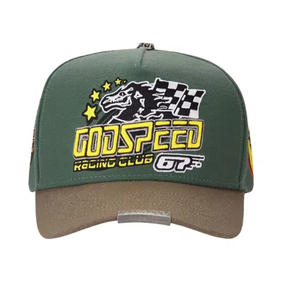 Pre-owned Godspeed Grc Members Snapback Hat 'green/brown' | Men's Size Onesize