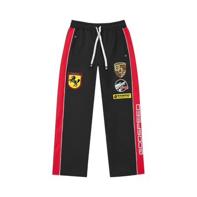 Pre-owned Godspeed Grc Track Pants 'black/red' | Men's Size M