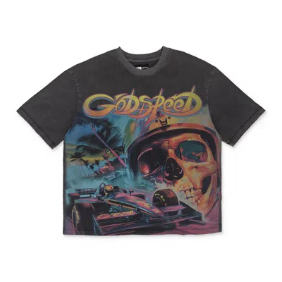 Godspeed Grey Wash F1 Dreams T-shirt In Gray