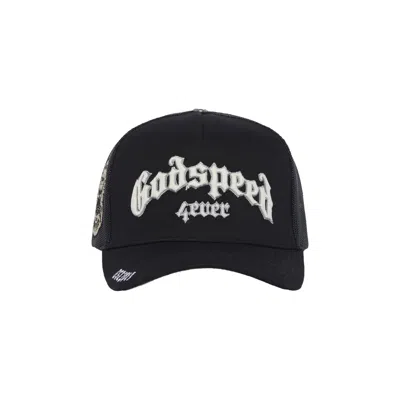 Pre-owned Godspeed Gs Forever Boom Trucker Hat 'black Corduroy' | Men's Size Onesize
