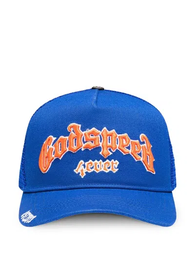 Godspeed Gs Forever Embroidered Trucker Cap In Blue