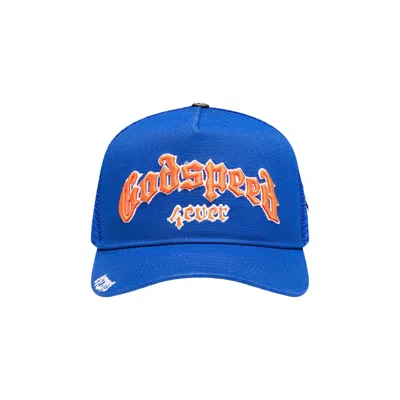 Pre-owned Godspeed Gs Forever Trucker Hat 'blue/orange' | Men's Size Onesize