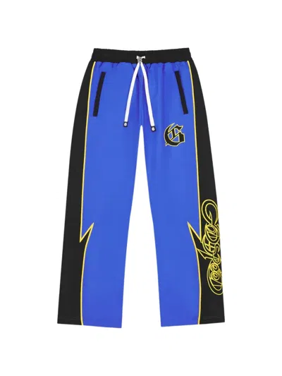 Godspeed Gt Logo-embroidered Track Pants In Blue