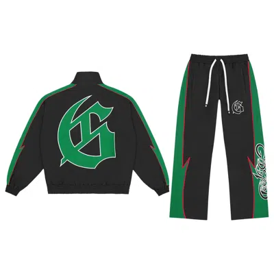 Pre-owned Godspeed Gt Tracksuit 'black/green/red' | Men's Size M