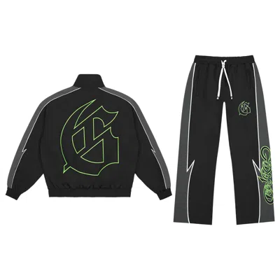 Pre-owned Godspeed Gt Tracksuit 'black/volt' | Men's Size S