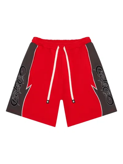 Godspeed Halftime Track Shorts In Red