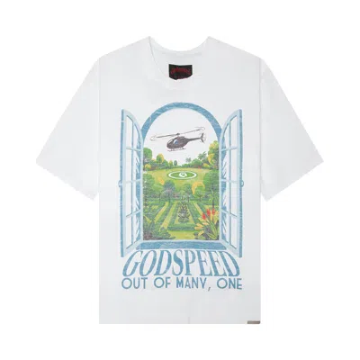 Pre-owned Godspeed Helipad Dreams T-shirt 'bone' | Cream | Men's Size Xs