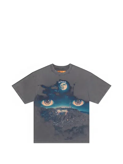 Godspeed Graphic-print Washed T-shirt In Gray