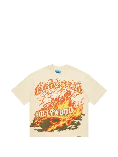 Godspeed Hollywood Inferno 2 Graphic-print T-shirt In Neutral