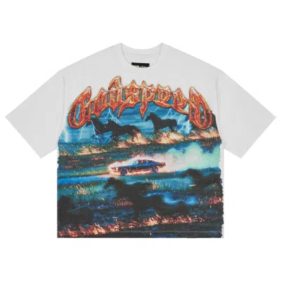 Pre-owned Godspeed Horsepower T-shirt 'white' | Men's Size L