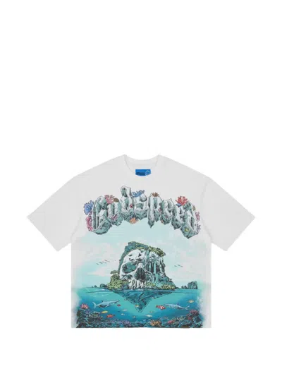 Godspeed Island Ii Graphic-print T-shirt In White