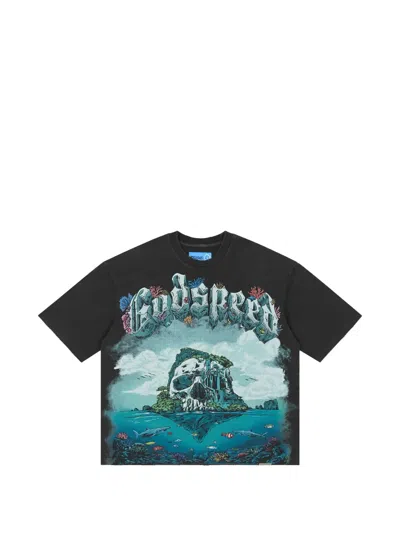 Godspeed Island Ii T-shirt In Black